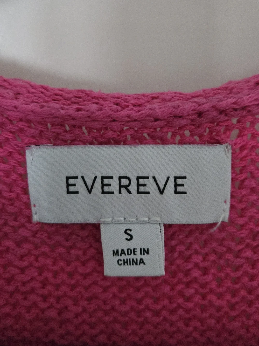 Evereve V-Neck Knit Sweater Vest in Hot Pink - Picture 3 of 3